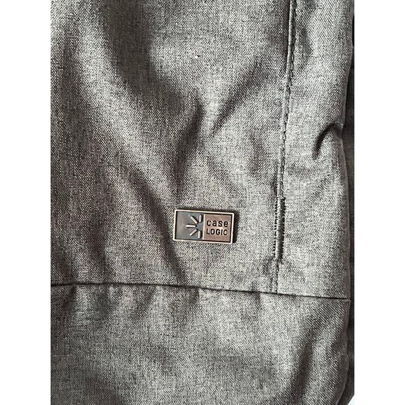 Case Logic Gray Padded Computer Backpack - Picture 2 of 5